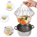 Stainless Steel Foldable Deep Fry Basket – Multi-Function Cooking Tool for Frying, Boiling & Steaming | Phonax Services