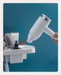 Hands Free Hair Dryer Holder Storage Box Curling Iron Shelf For Bathroom | Phonax Services