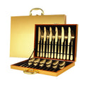 Luxury 24-Piece Gold Flatware Set – Stainless Steel Tableware by Phonax Services | Phonax Services
