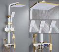 Luxury Handheld & Overhead Shower Set – Adjustable High-Pressure Thermostatic Faucet System | Phonax Services