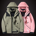 Outdoor Duo Three-in-One Shell Jacket – Stylish Couple Color Matching Design | Phonax Services