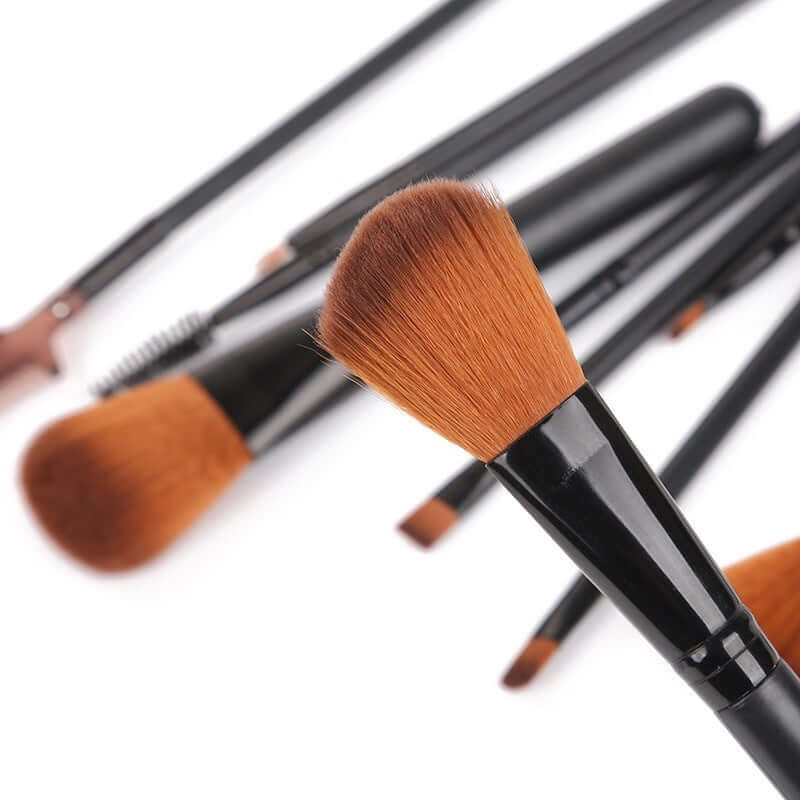 12-Piece Makeup Brush Set with Case – Blush, Eyeshadow, Eyelash & Highlighter Brushes in Travel Barrel | Phonax Services