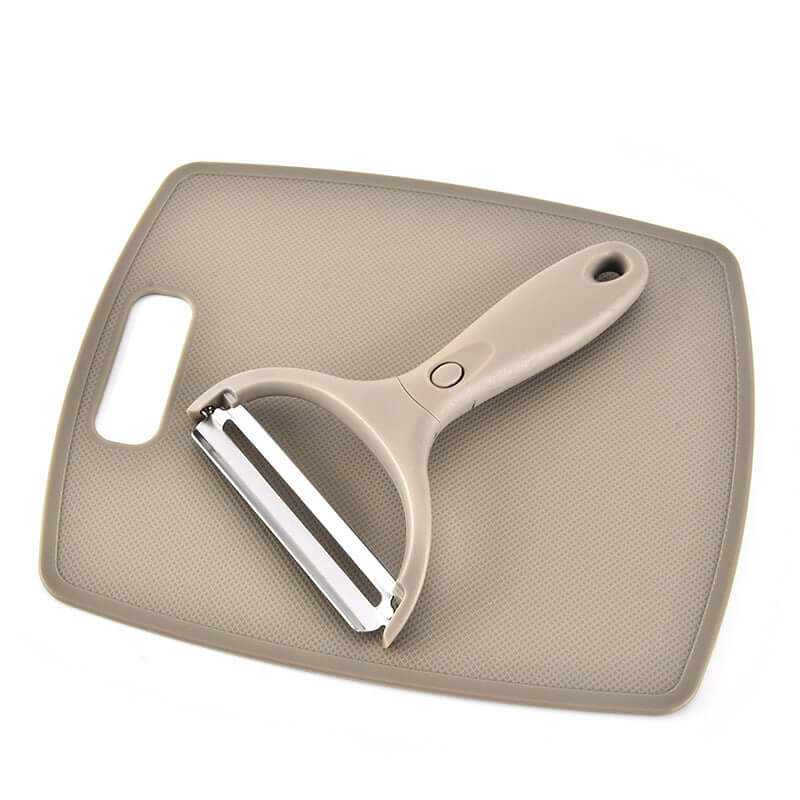 3-in-1 Stainless Steel Peeler Knife & Chopping Board Set – Ergonomic, Compact & Stylish – Phonax Services | Phonax Services