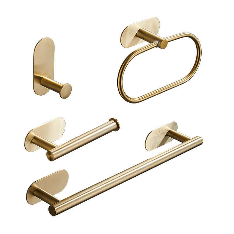 4-Piece Stainless Steel Towel Bar, Hook, Ring & Tissue Holder | Phonax Services