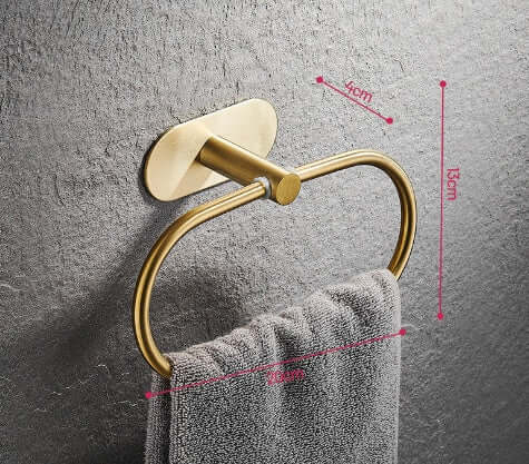 4-Piece Stainless Steel Towel Bar, Hook, Ring & Tissue Holder | Phonax Services