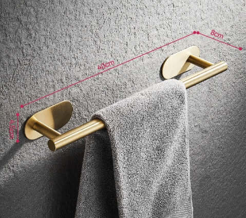 4-Piece Stainless Steel Towel Bar, Hook, Ring & Tissue Holder | Phonax Services