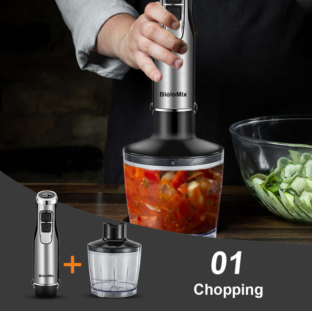 4-in-1 Hand Held Stick Blender – Biolomix Mixer with Chopper & Whisk – Phonax Services | Phonax Services