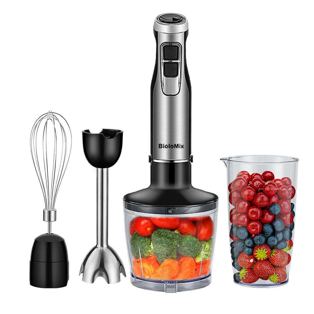 4-in-1 Hand Held Stick Blender – Biolomix Mixer with Chopper & Whisk – Phonax Services | Phonax Services