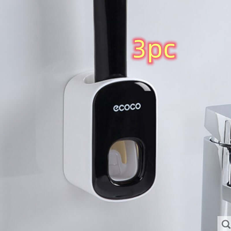 Automatic Toothpaste Dispenser & Toothbrush Holder – Wall-Mounted Bathroom Organizer Set | Phonax Services