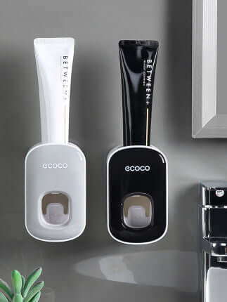 Automatic Toothpaste Dispenser & Toothbrush Holder – Wall-Mounted Bathroom Organizer Set | Phonax Services