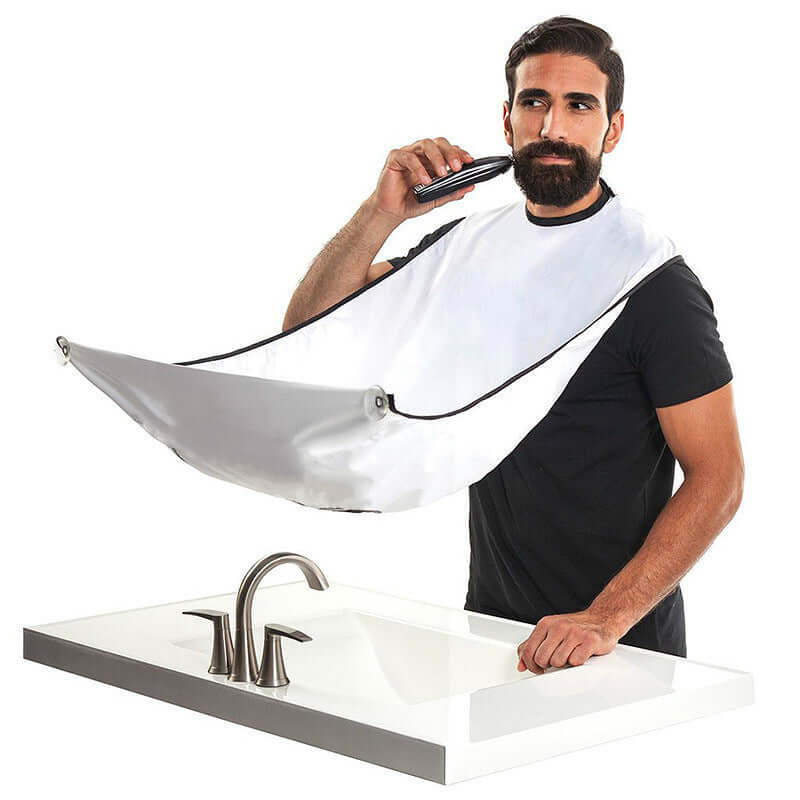 Beard Shaving Apron for Men – Hair Catcher Cape with Suction Cups for Mess-Free Trimming | Phonax Services