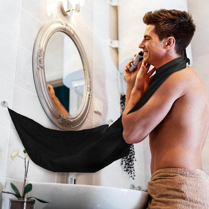 Beard Shaving Apron for Men – Hair Catcher Cape with Suction Cups for Mess-Free Trimming | Phonax Services