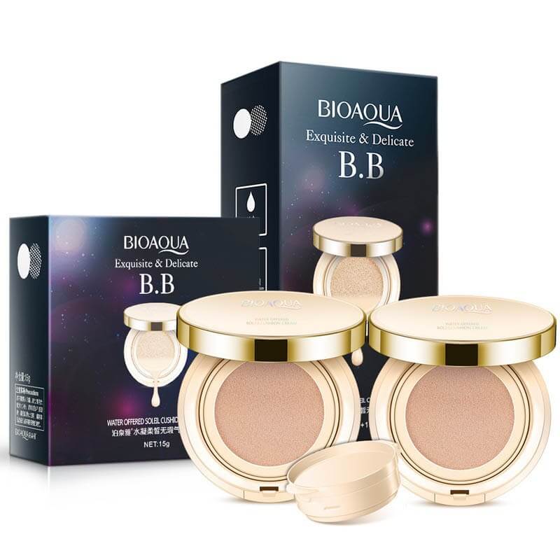Bioaqua Air Cushion BB Cream – 3-Color Moisturizing Concealer & Whitening Foundation | Phonax Services