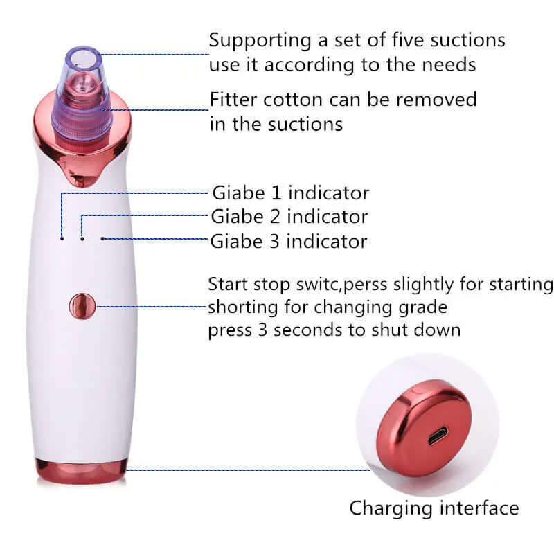 🌟Blackhead Remover Acne Vacuum Suction Face Clean | Phonax Services