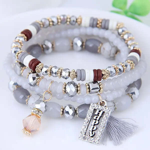 ⚡Cheerful Engraved Tassel Charm Bracelet | Phonax Services