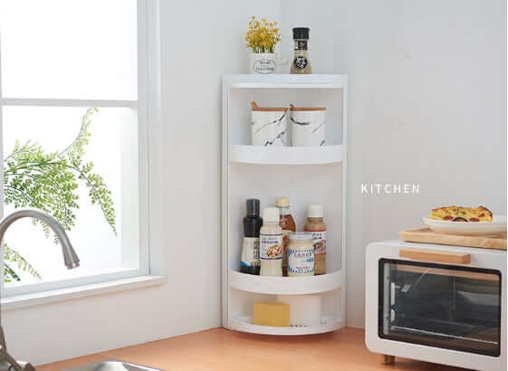 Corner Bathroom Shelf – No-Drill Wall-Mounted Triangle Rack with 3 Tiers | Phonax Services