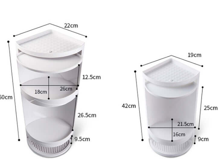 Corner Bathroom Shelf – No-Drill Wall-Mounted Triangle Rack with 3 Tiers | Phonax Services