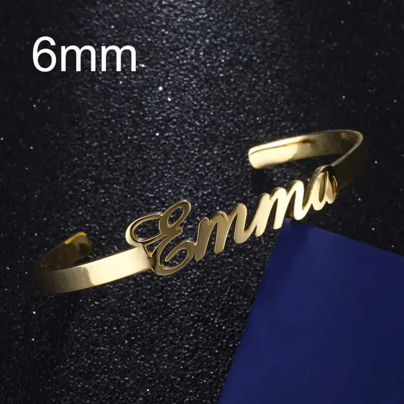 Customized Name Bracelet Personalized Custom Bangles Stainless Steel Jewelry | Phonax Services