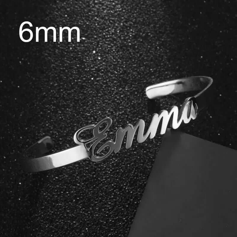 Customized Name Bracelet Personalized Custom Bangles Stainless Steel Jewelry | Phonax Services
