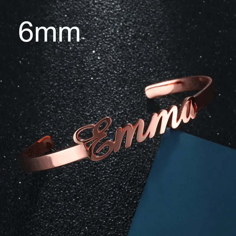 Customized Name Bracelet Personalized Custom Bangles Stainless Steel Jewelry | Phonax Services