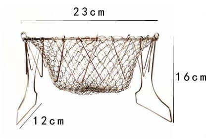 Stainless Steel Foldable Deep Fry Basket – Multi-Function Cooking Tool for Frying, Boiling & Steaming | Phonax Services
