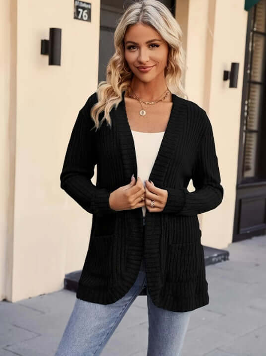 TrendyWear Directional Pattern Long Cardigan – Comfortable and Stylish Layering Option | Phonax Services