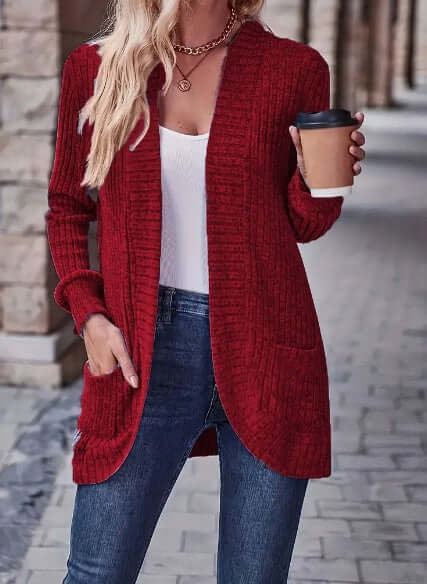 TrendyWear Directional Pattern Long Cardigan – Comfortable and Stylish Layering Option | Phonax Services
