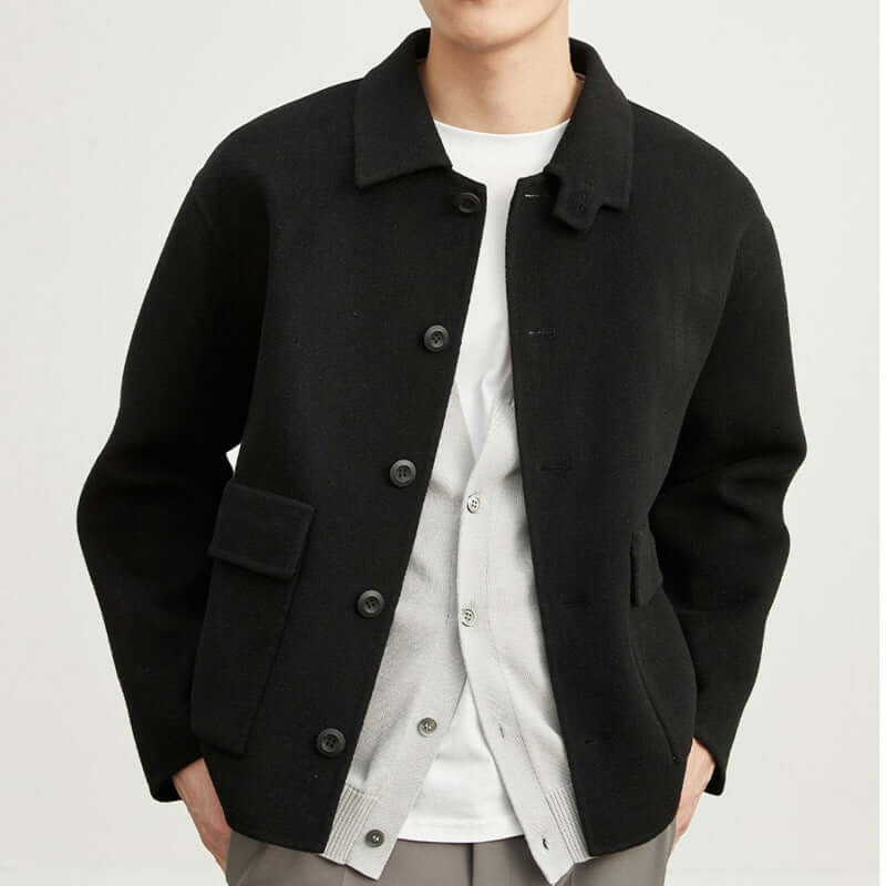 Double-sided Woolen Jacket Men's Short | Phonax Services