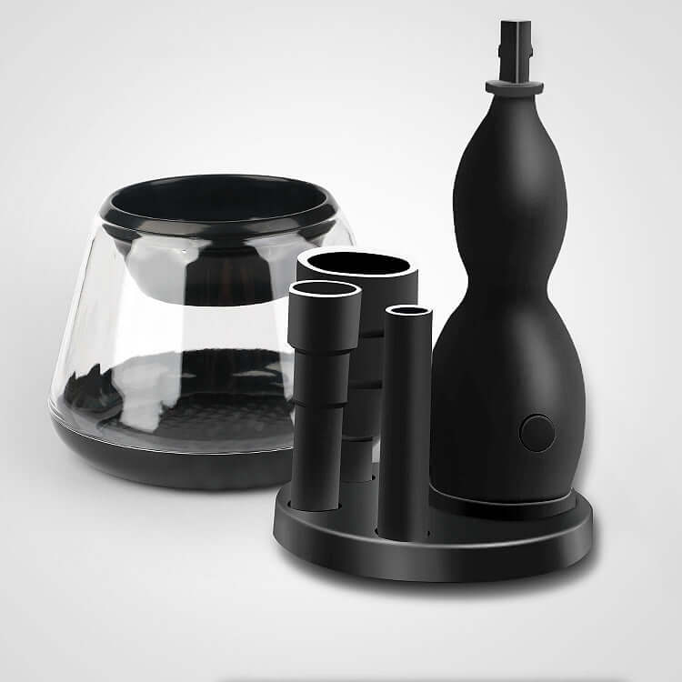 Electric Makeup Brush Cleaner & Dryer – Fast Spin Cleaning with Silicone Bowls | Phonax Services