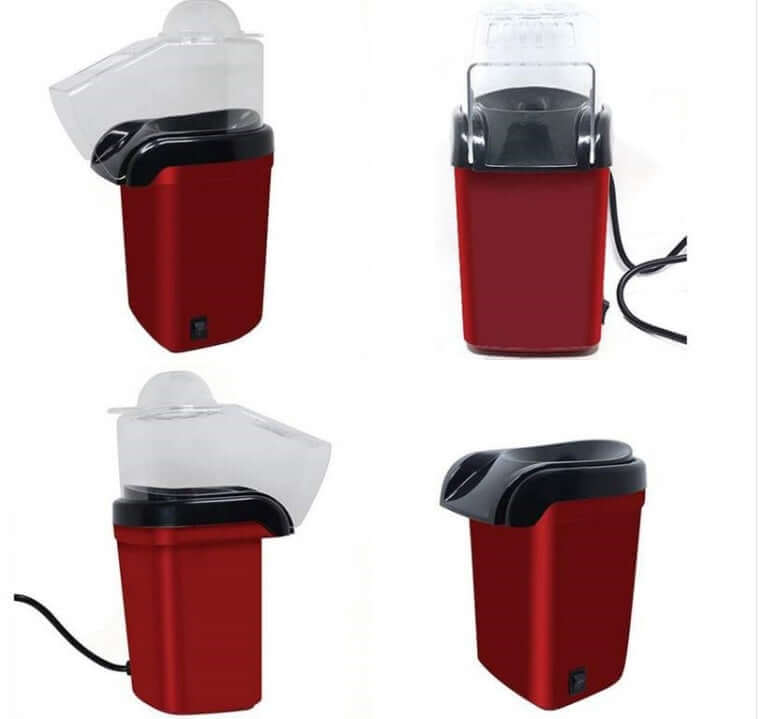 Electric Popcorn Maker Machine – 1200W Hot Air Popcorn Popper for Home – Red – Free Shipping | Phonax Services