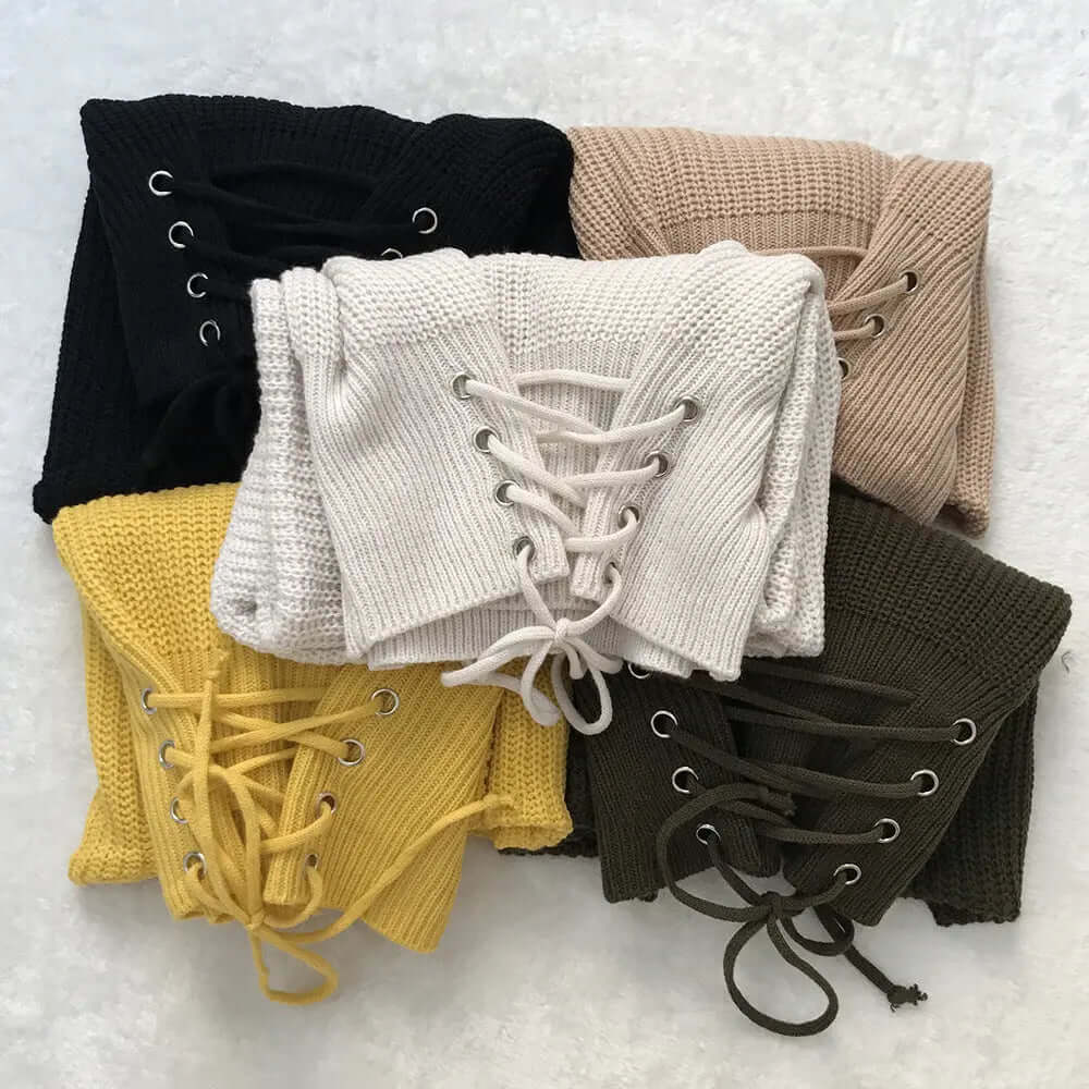 StreetStyle Lace Up Plus Size Sweater – Trendy Loose Fit Design | Phonax Services