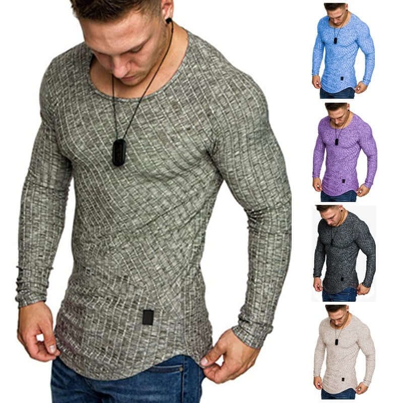 European And American Leather Label Round Collar And Long Sleeves | Phonax Services