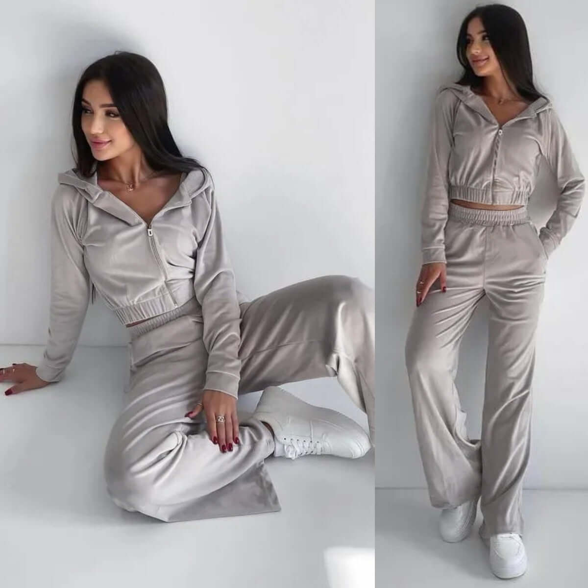 UrbanStyle European Casual Sweatshirt Set – Trendy Two-Piece Outfit | Phonax Services