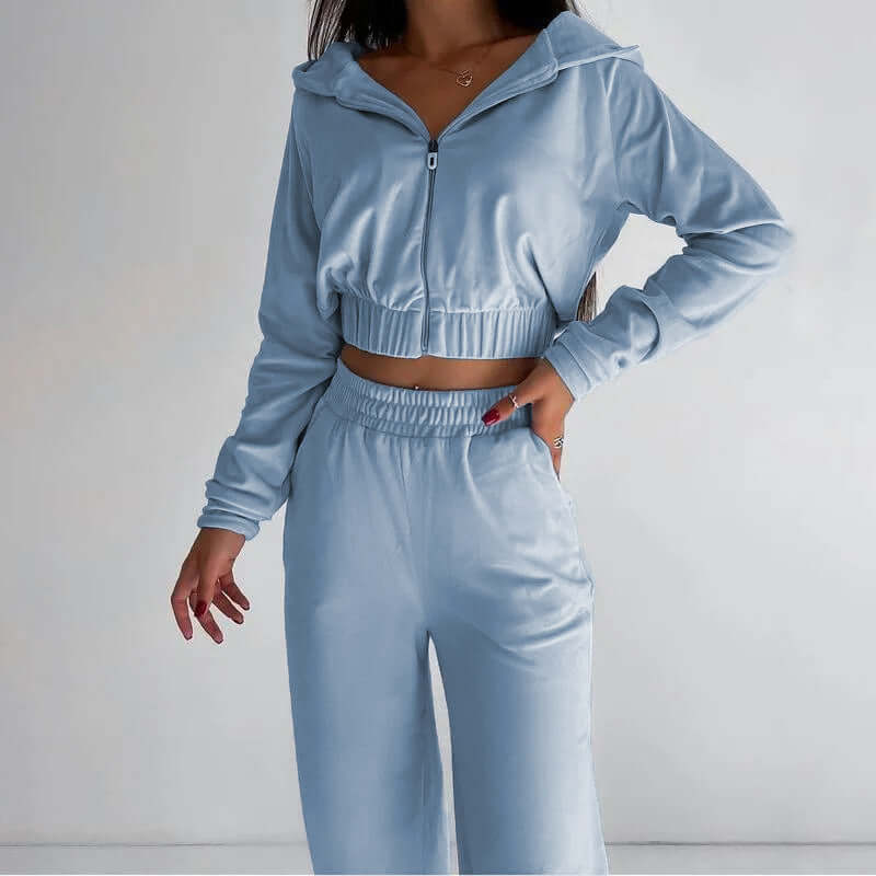 UrbanStyle European Casual Sweatshirt Set – Trendy Two-Piece Outfit | Phonax Services