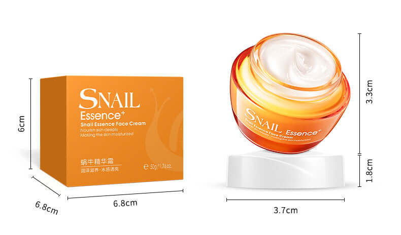 Lacco Snail Essence Facial Cream – Deep Moisturizing Lotion for All Skin Types (50g) | Phonax Services