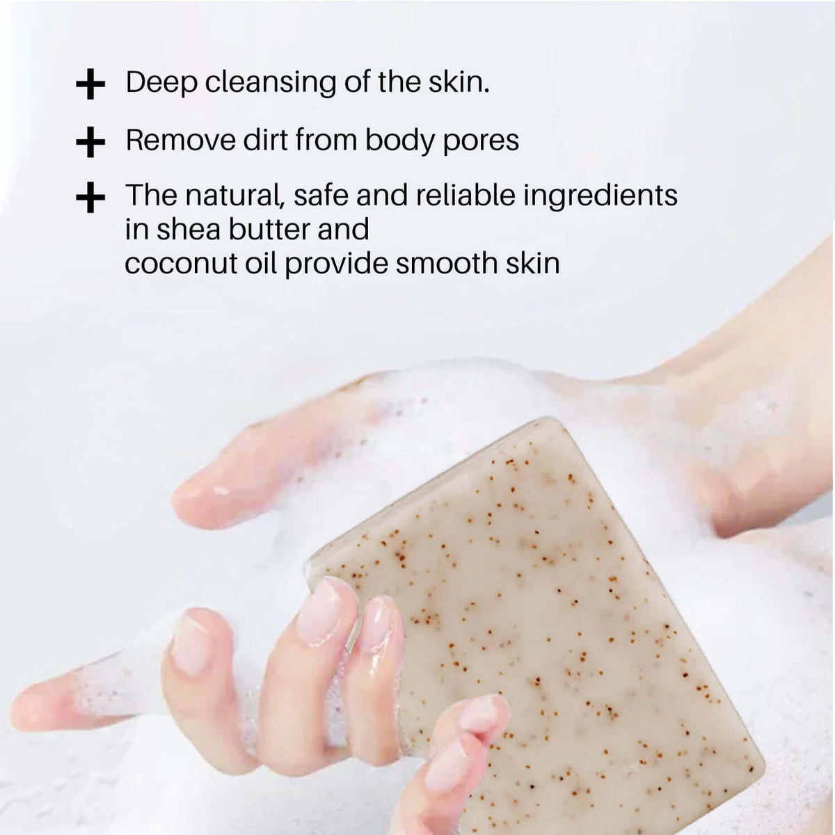 Lanthome Coconut Scrub Soap – Exfoliating and Revitalizing Deep Cleansing | Phonax Services