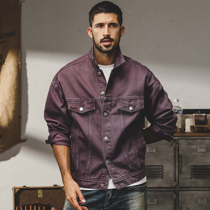 Fashion American Classic Vintage Denim Jacket Men | Phonax Services