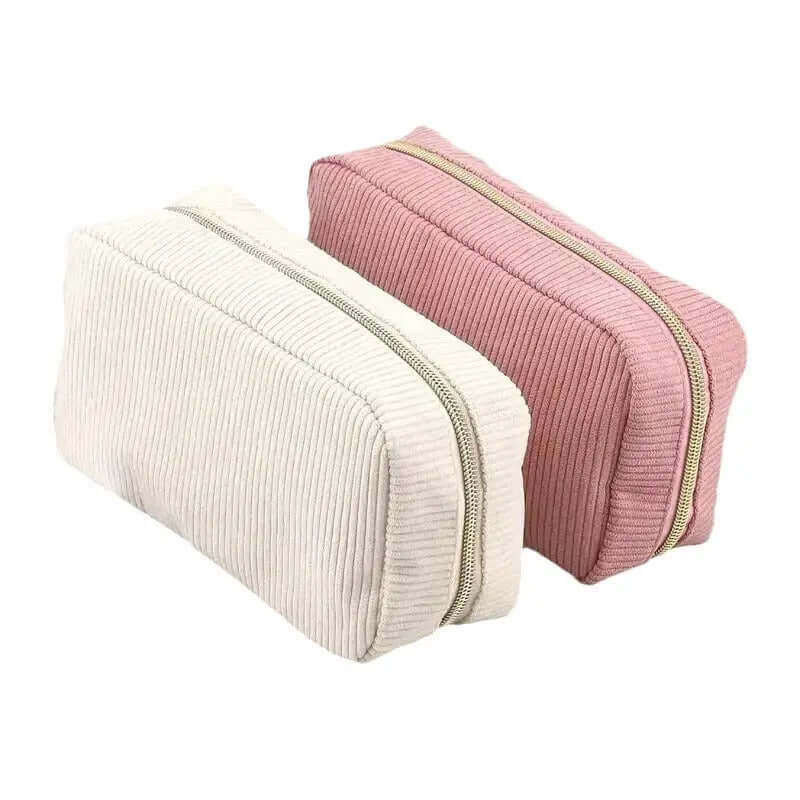 Fashion Corduroy Storage Cosmetic Bag | Phonax Services