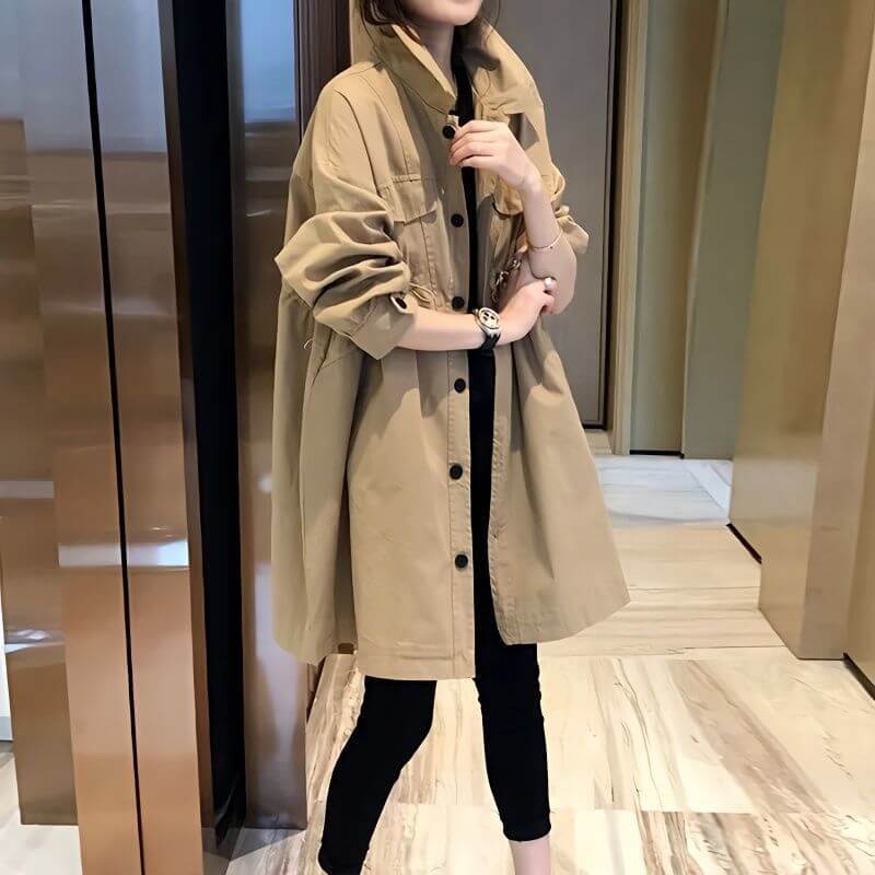 Fashion Korean Style Loose Leisure Anti-aging Mid-length Coat | Phonax Services