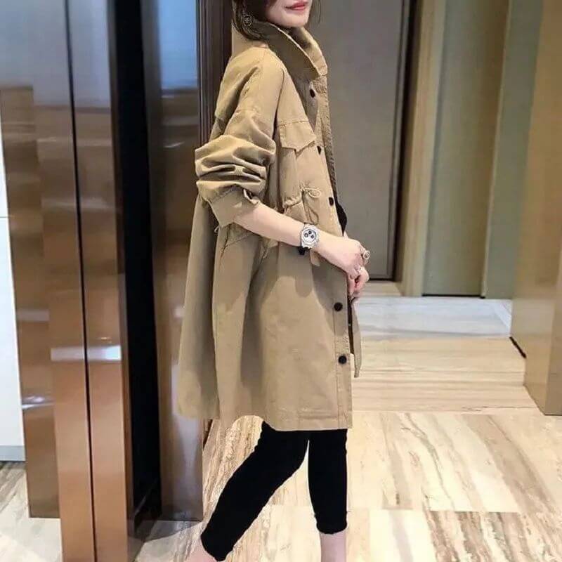 Fashion Korean Style Loose Leisure Anti-aging Mid-length Coat | Phonax Services