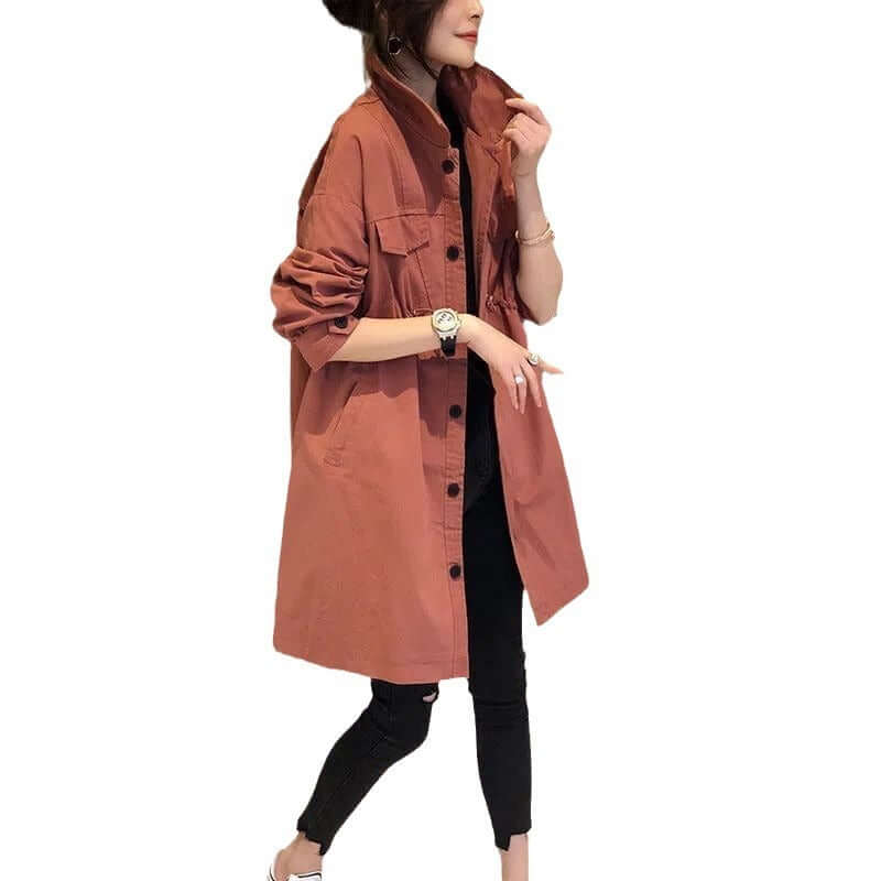 Fashion Korean Style Loose Leisure Anti-aging Mid-length Coat | Phonax Services