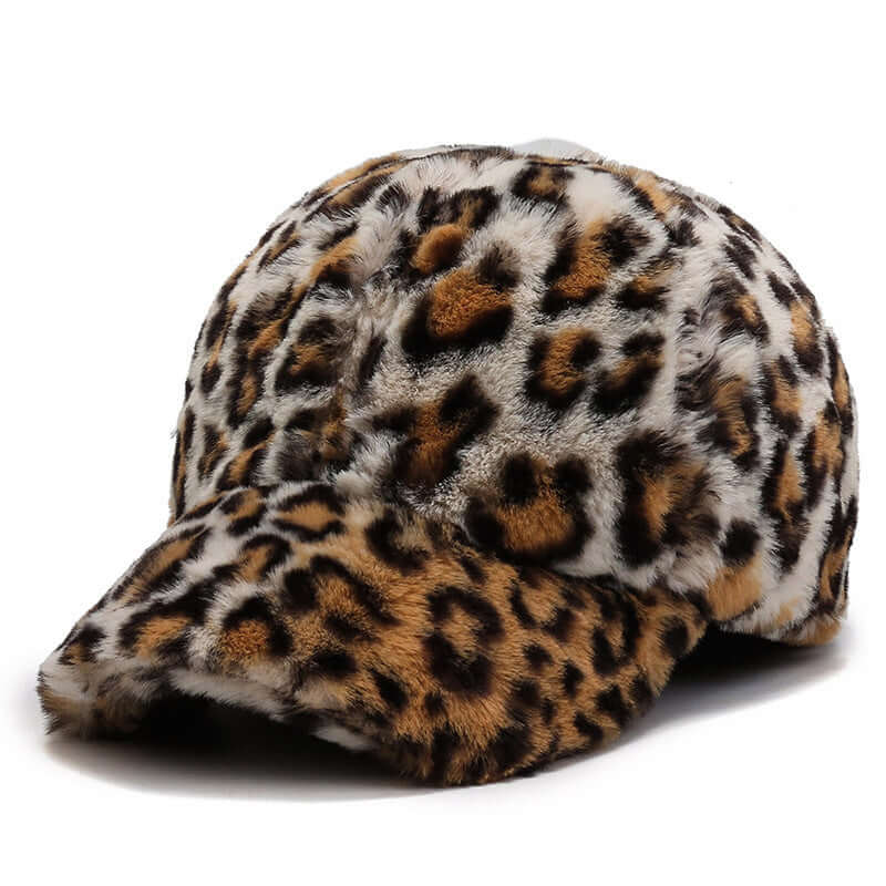 Fashion Leopard Fleece Baseball All-matching Peaked Cap | Phonax Services