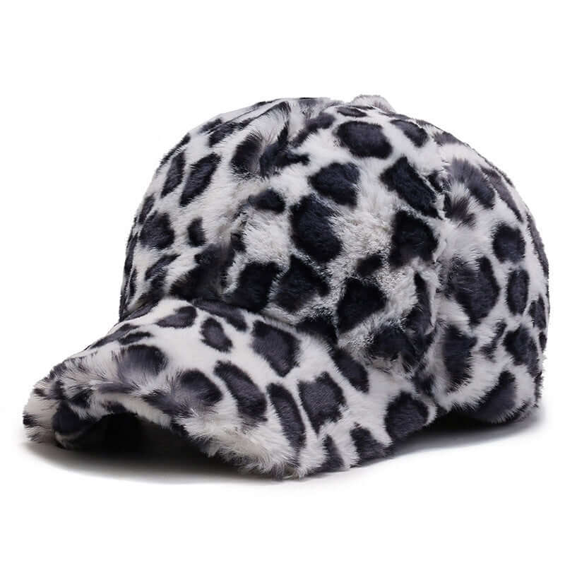 Fashion Leopard Fleece Baseball All-matching Peaked Cap | Phonax Services