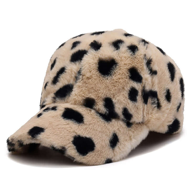 Fashion Leopard Fleece Baseball All-matching Peaked Cap | Phonax Services