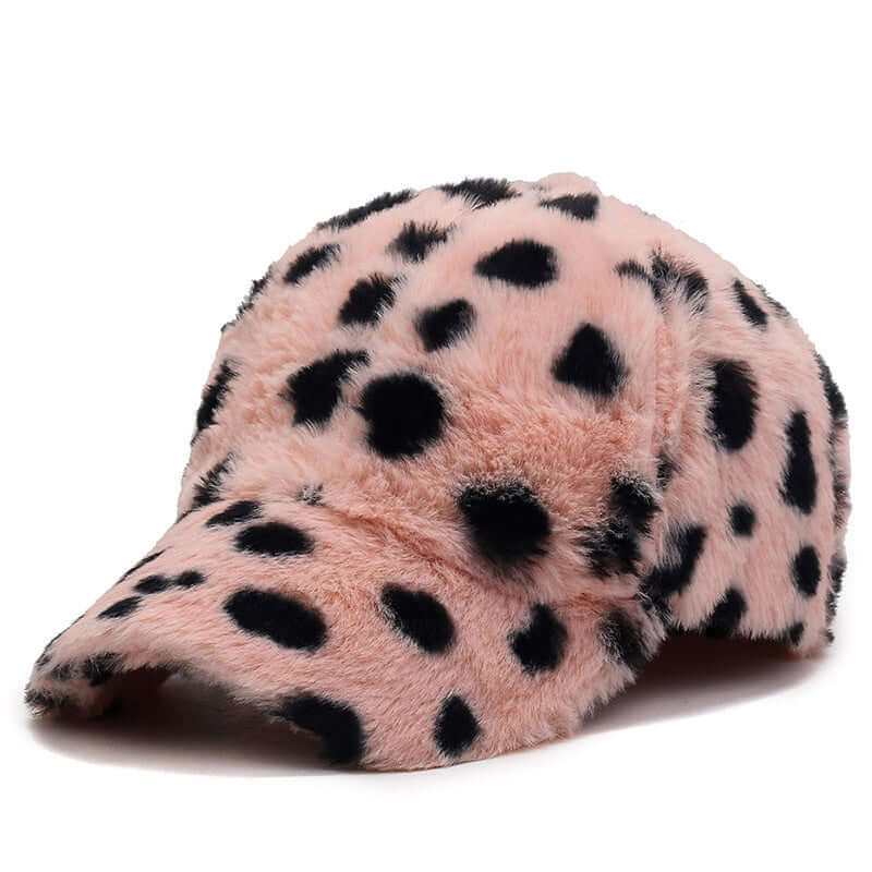 Fashion Leopard Fleece Baseball All-matching Peaked Cap | Phonax Services