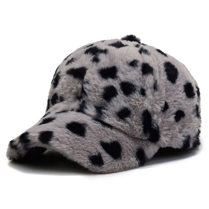 Fashion Leopard Fleece Baseball All-matching Peaked Cap | Phonax Services