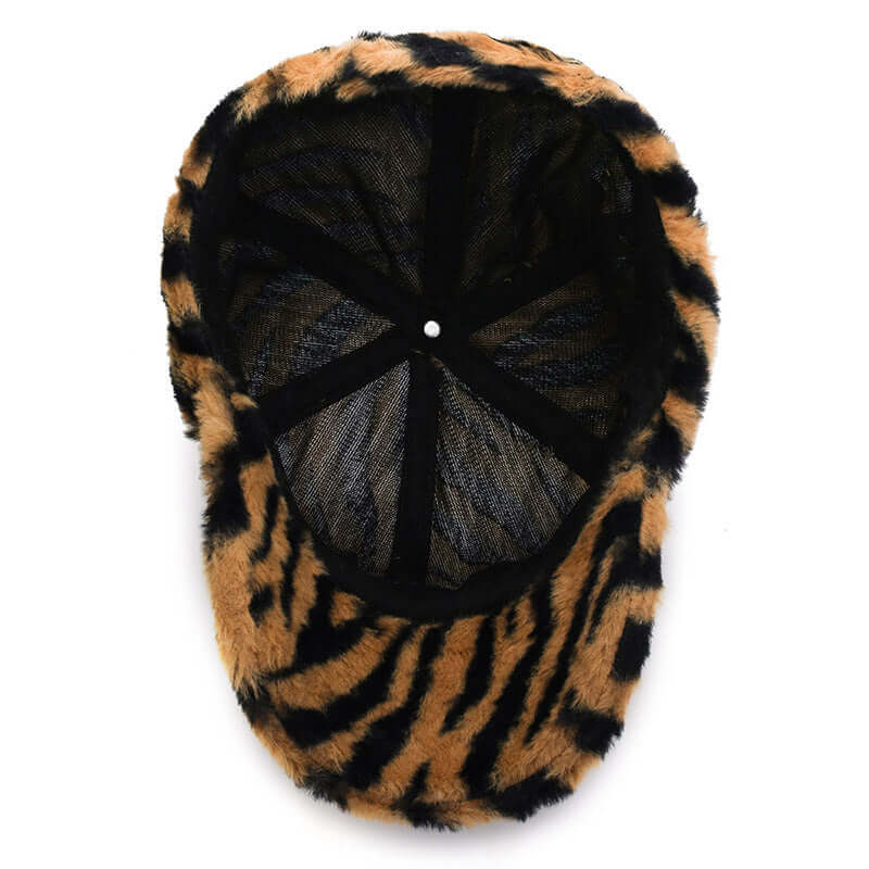 Fashion Leopard Fleece Baseball All-matching Peaked Cap | Phonax Services