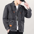 Fashion Smoky Gray Vintage Denim Jacket Men | Phonax Services
