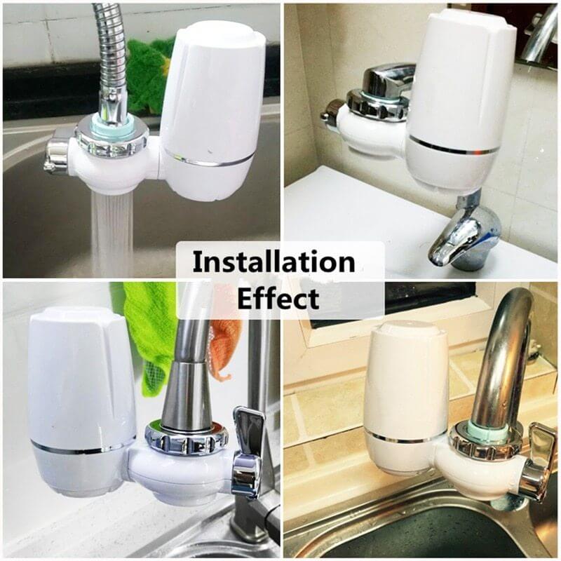 Faucet Water Purifier for Kitchen Tap – Easy Install Water Filter, White – Phonax Services | Phonax Services
