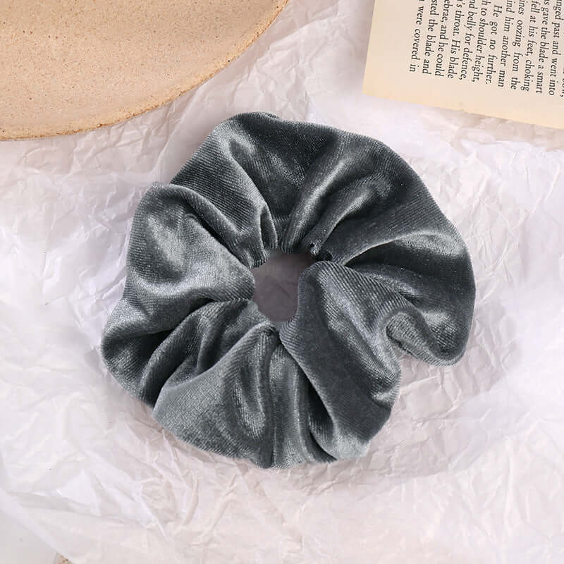 Velvet Flannel Scrunchie – Soft Fashion Hair Tie for Women’s Ponytail & Bun Styles | Phonax Services